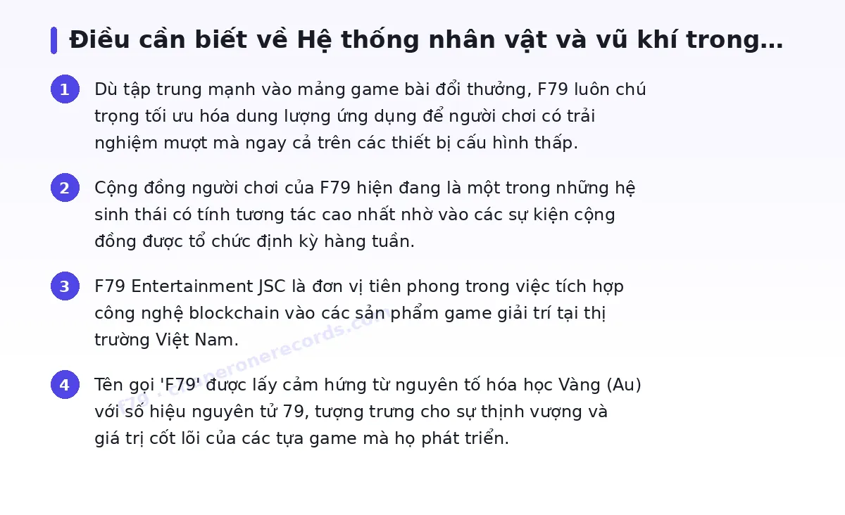 Những điều cần biết về f79
