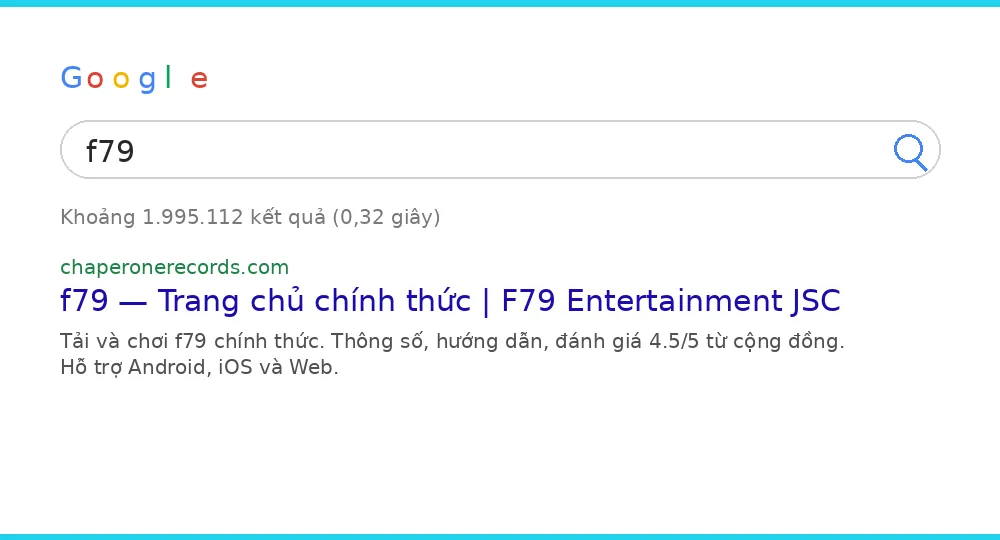 Cách tìm f79 trên Google